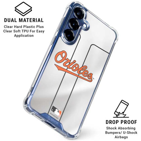 MLB Baltimore Orioles Home Jersey Galaxy S25 Clear Case